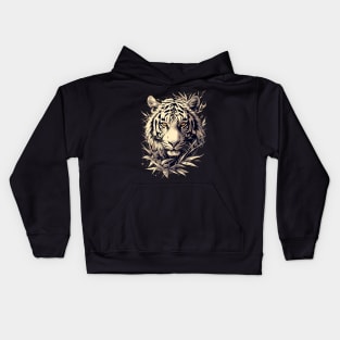 white tiger Kids Hoodie